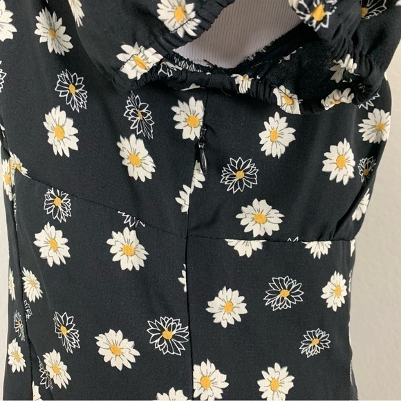 BP Floral Ditsy Tie Front Mini Sundress Dress Daisy Retro XL Sun Dress - Picture 5 of 14